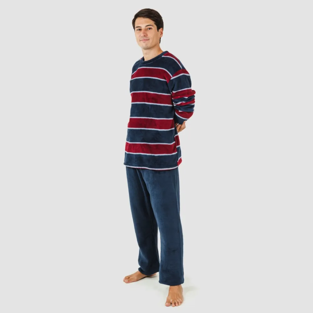 Pijama coral hombre Tadeo azul marino