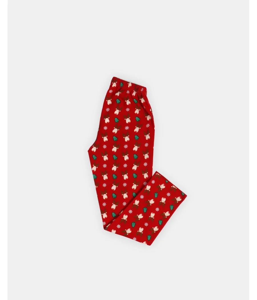 Pijama Navidad niña Admas My Bells rojo algodón Colección Familiar