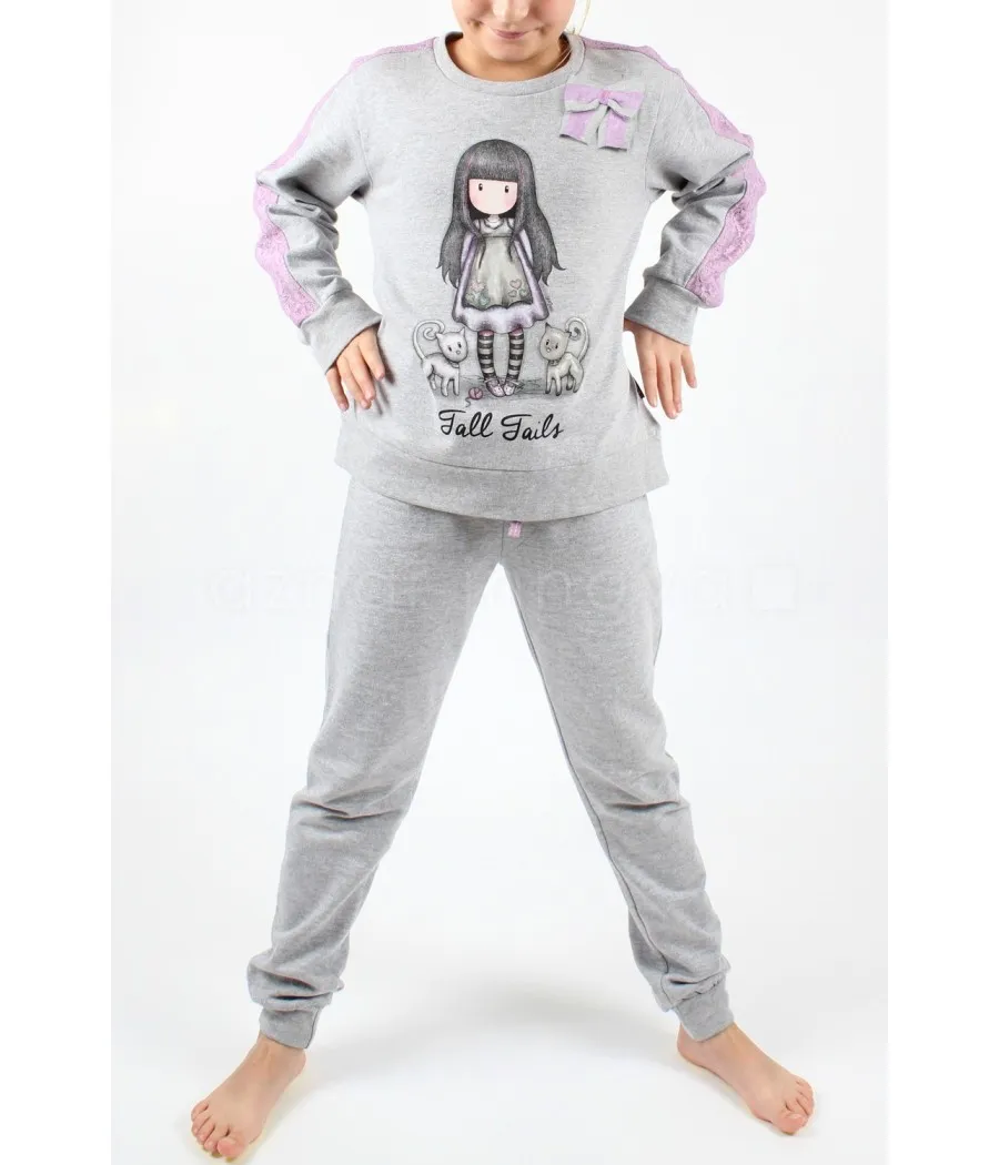 Pijama niña Santoro Tails regalo caja maletín