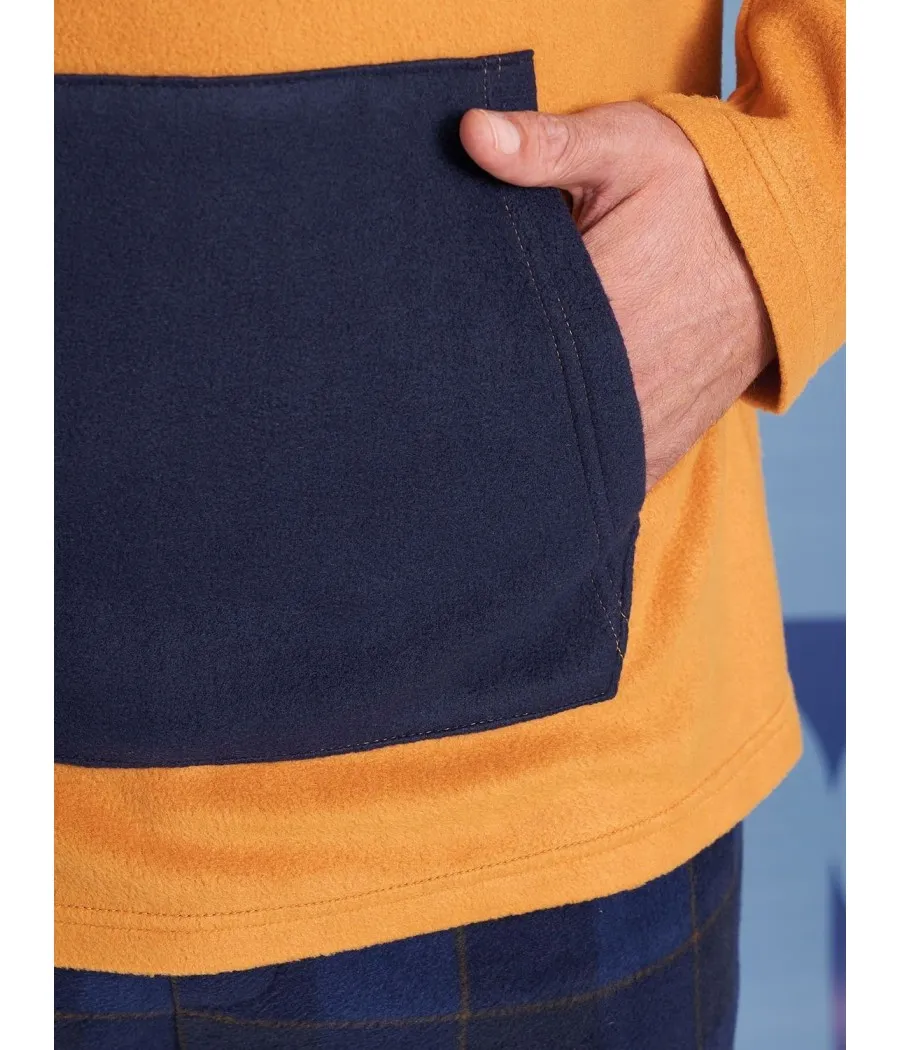 Pijama térmico hombre Muidemi Homewear mostaza Micropolar