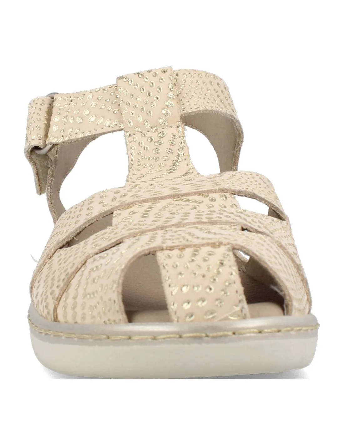 PITILLOS  SANDALIA CANGREJERA VELCRO ORO