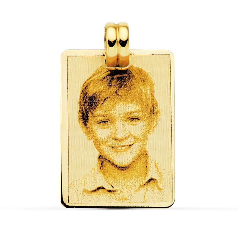 Placa Oro Foto 30 x 24 mm.
