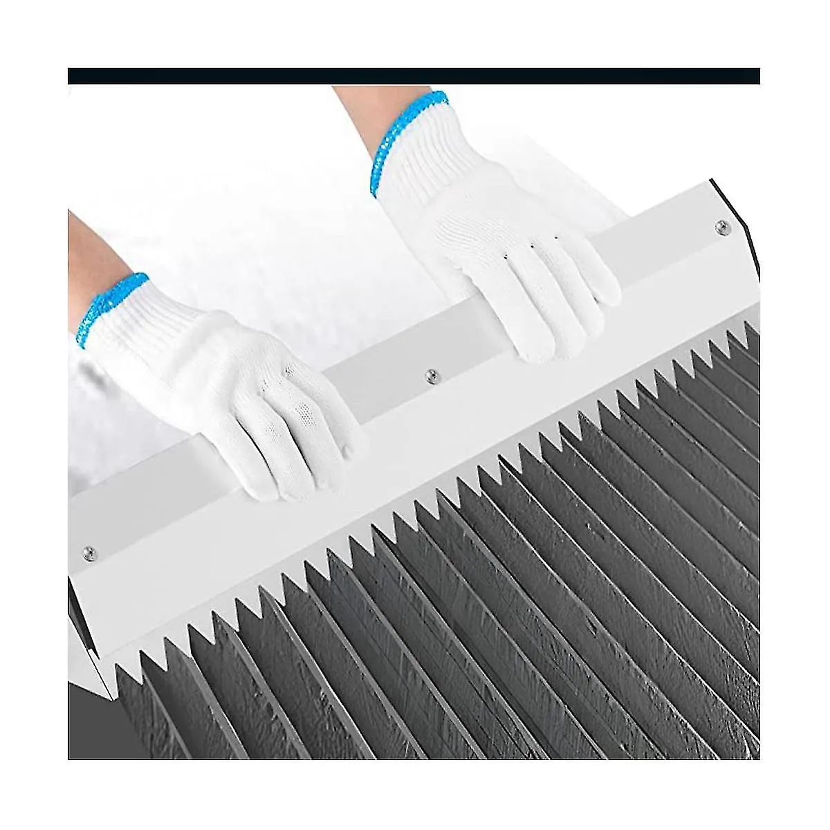 Plastering Trowel Triangular Trowel 10mm Eye 600mm Long Stainless Steel Adhesive / Mortar Tile Tool