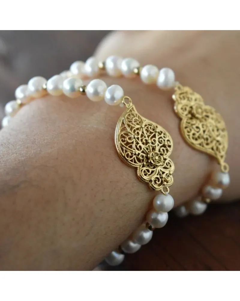 Pulsera de perlas ORO