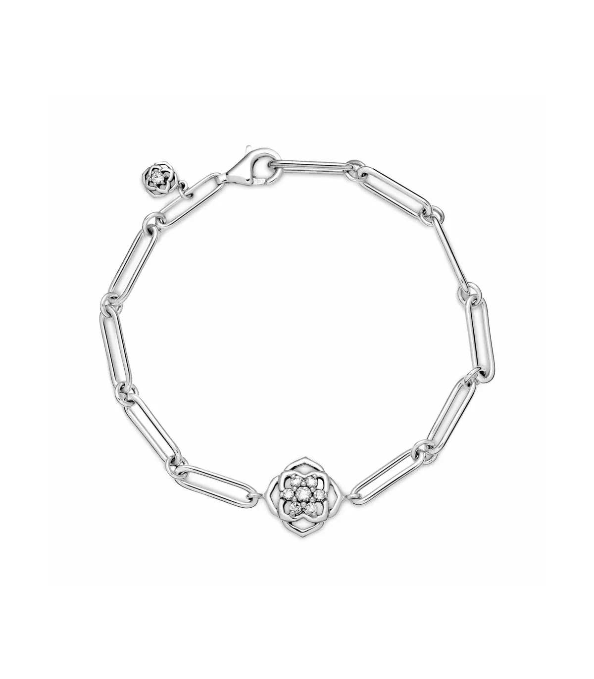 PULSERA PANDORA ESLABONES PéTALOS DE ROSA  599409C01