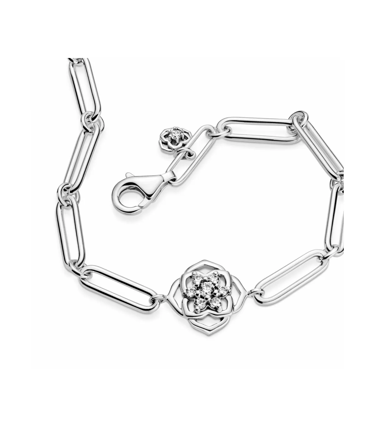 PULSERA PANDORA ESLABONES PéTALOS DE ROSA  599409C01