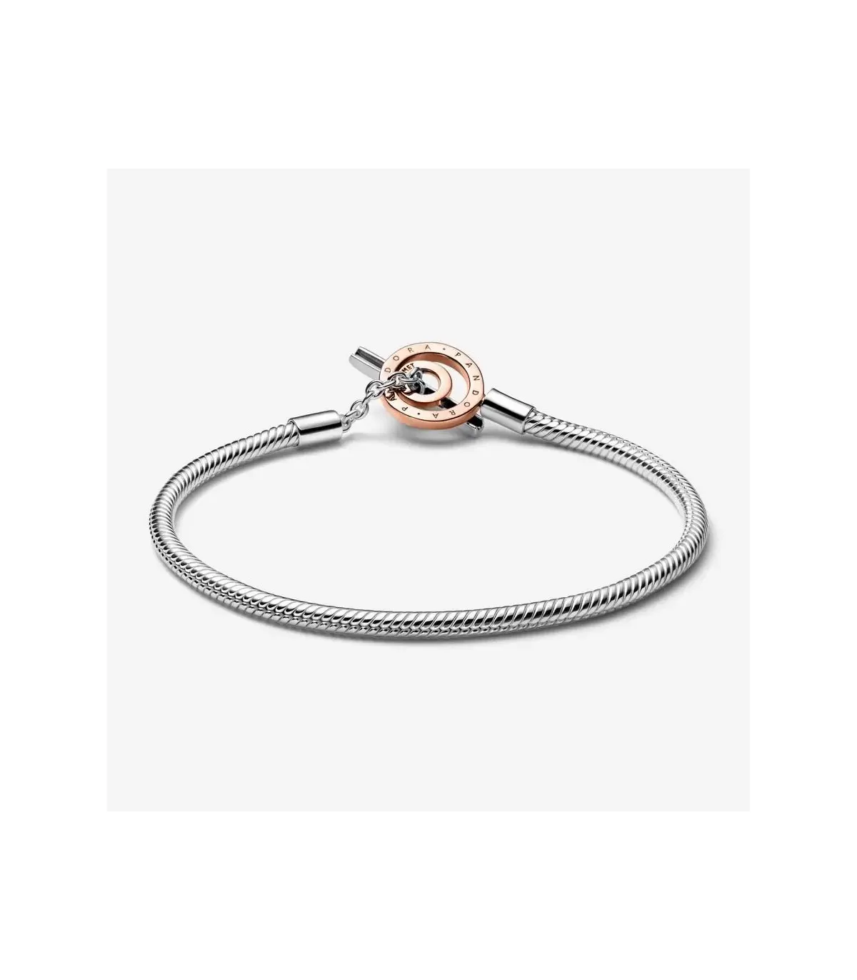 PULSERA PANDORA SIGNATURE CADENA DE SERPIENTE CIERRE EN T  582309C00