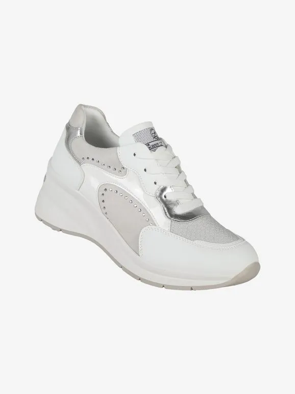 Queen Helena Zapatillas de mujer con cordones y cuña.