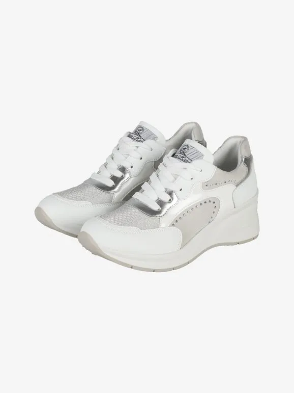 Queen Helena Zapatillas de mujer con cordones y cuña.