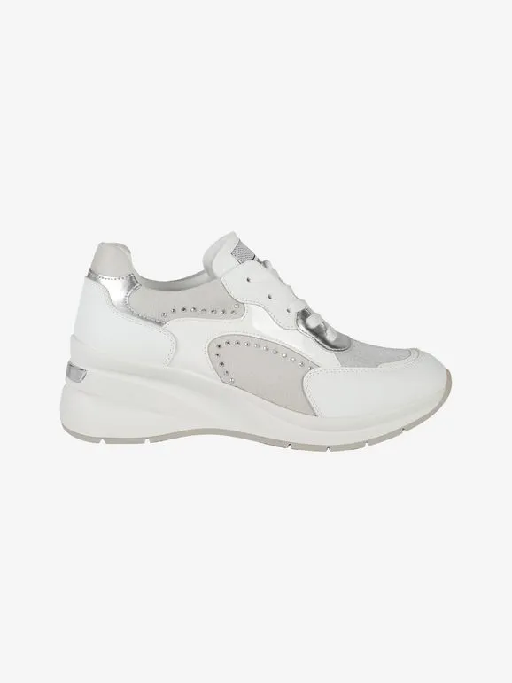 Queen Helena Zapatillas de mujer con cordones y cuña.