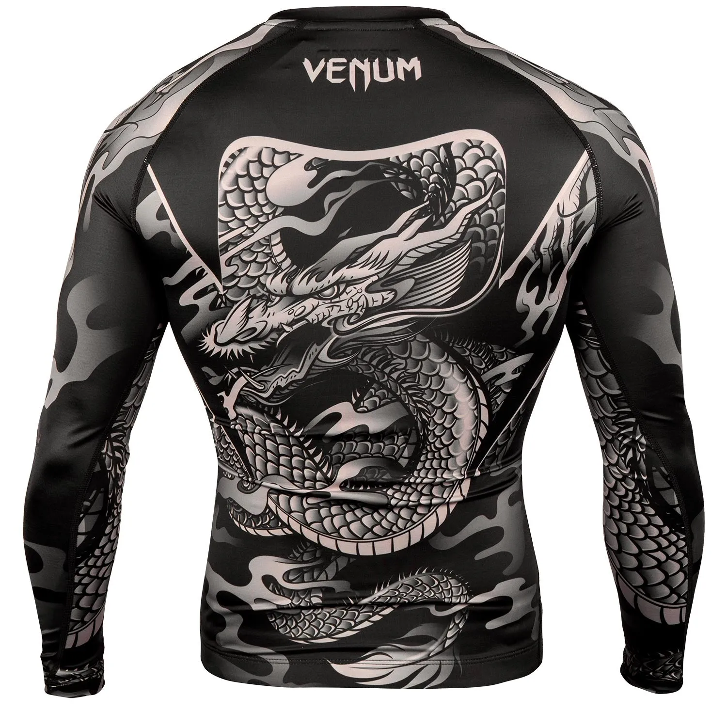 RASHGUARD VENUM DRAGON'S FLIGHT  MANGA LARGA  NEGRO/ARENA