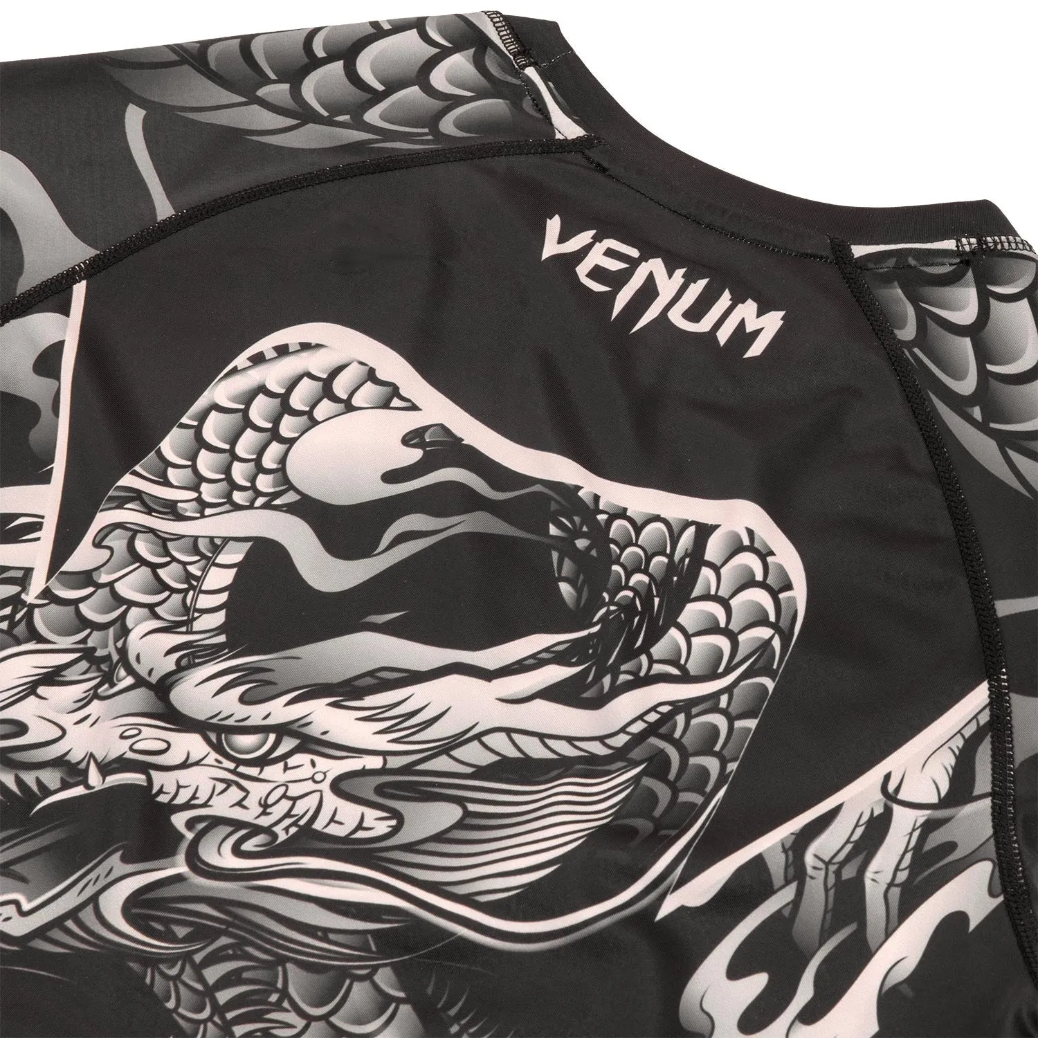 RASHGUARD VENUM DRAGON'S FLIGHT  MANGA LARGA  NEGRO/ARENA