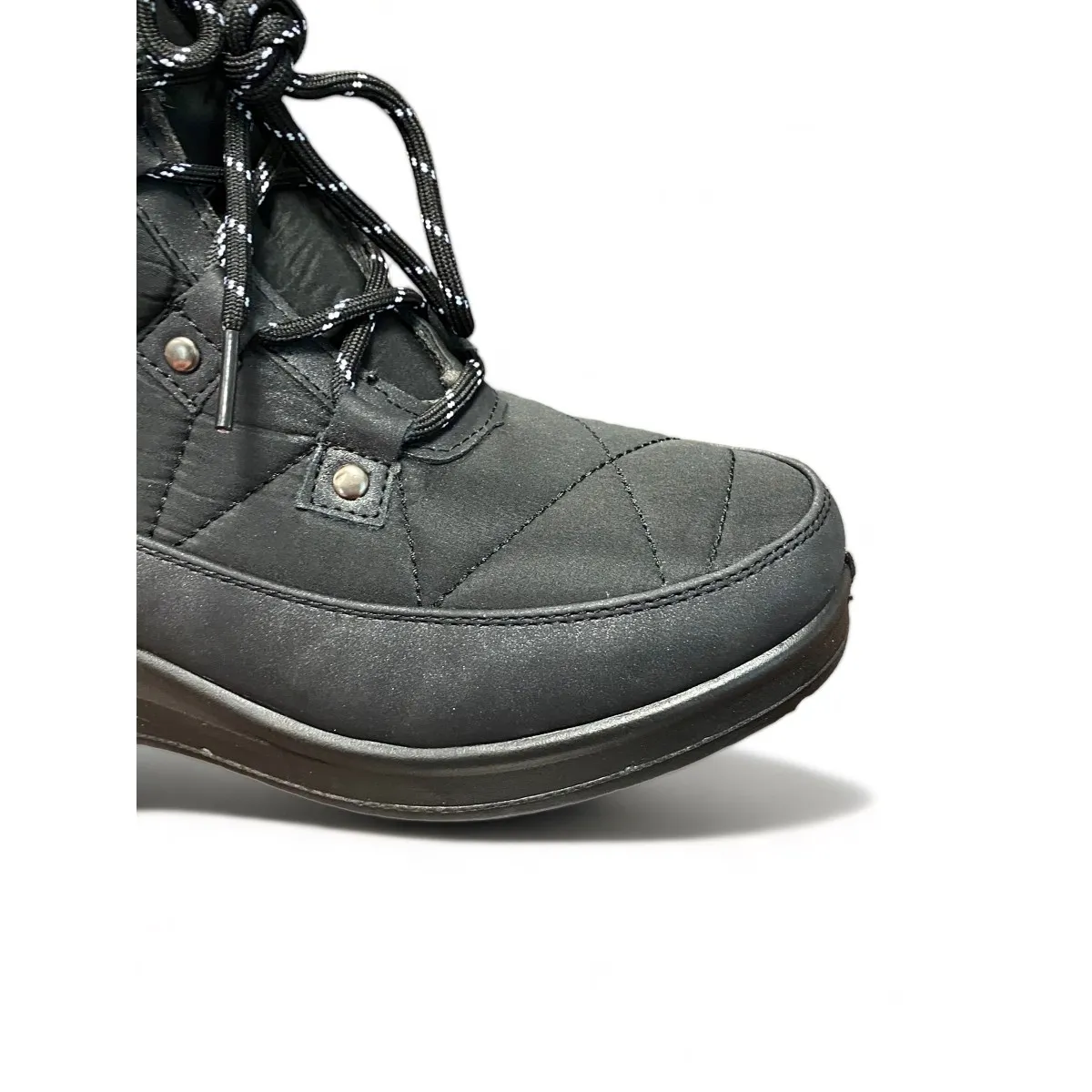 Rebajas Mysoft bota cuña pelo acolchado negra 22m572