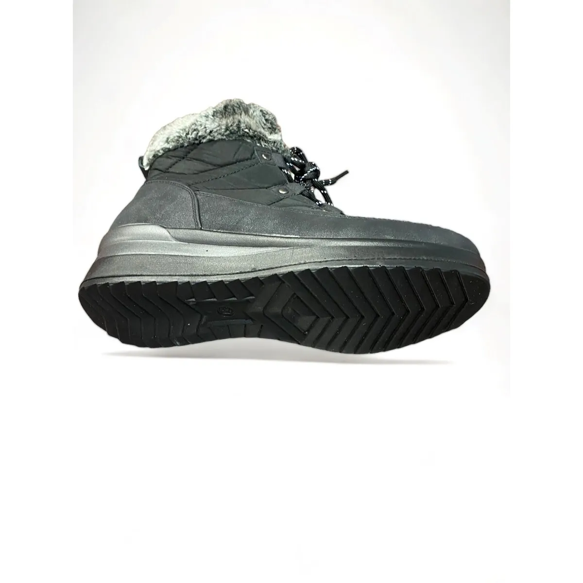 Rebajas Mysoft bota cuña pelo acolchado negra 22m572