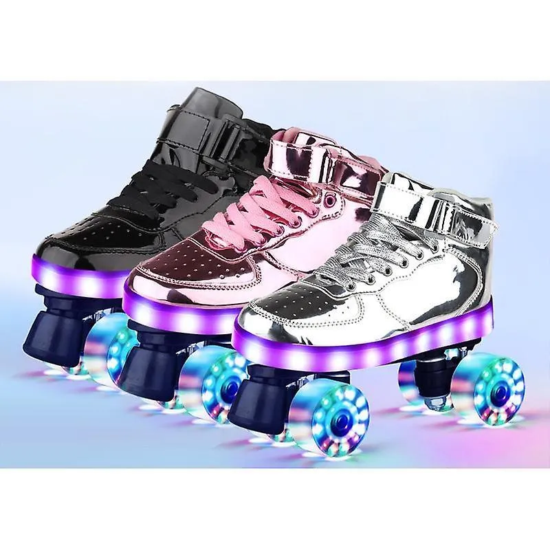 Roller Skates Hockey zapatos de polea de doble fila / mujeres