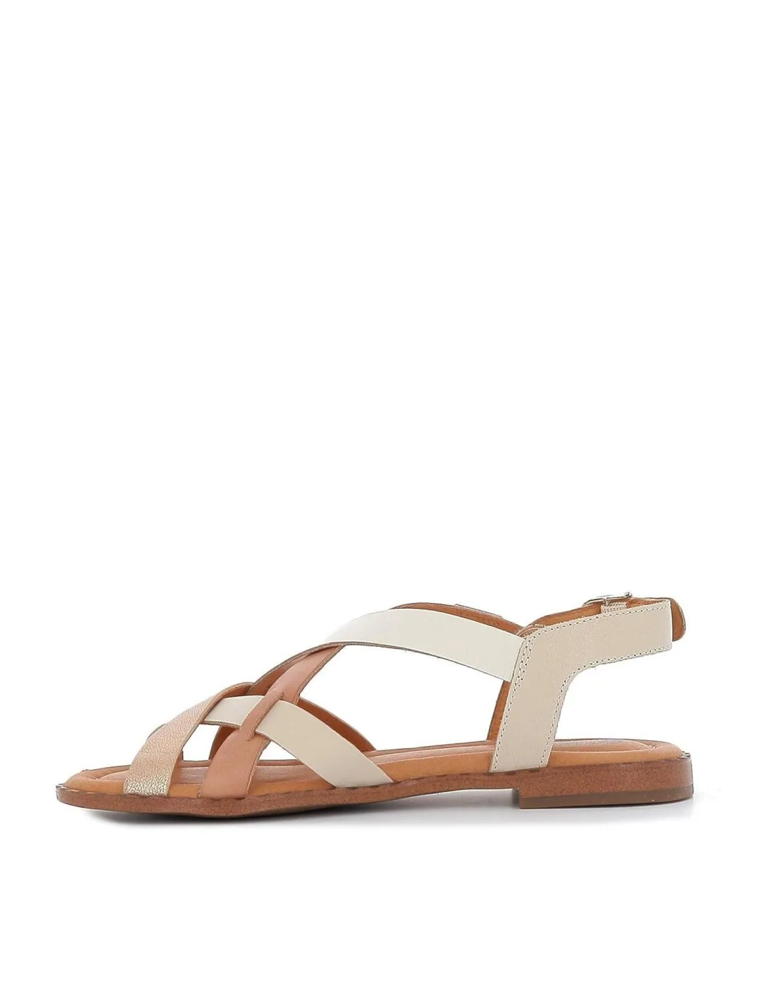 Sandalia plana de tiras multicolor para mujer Pikolinos