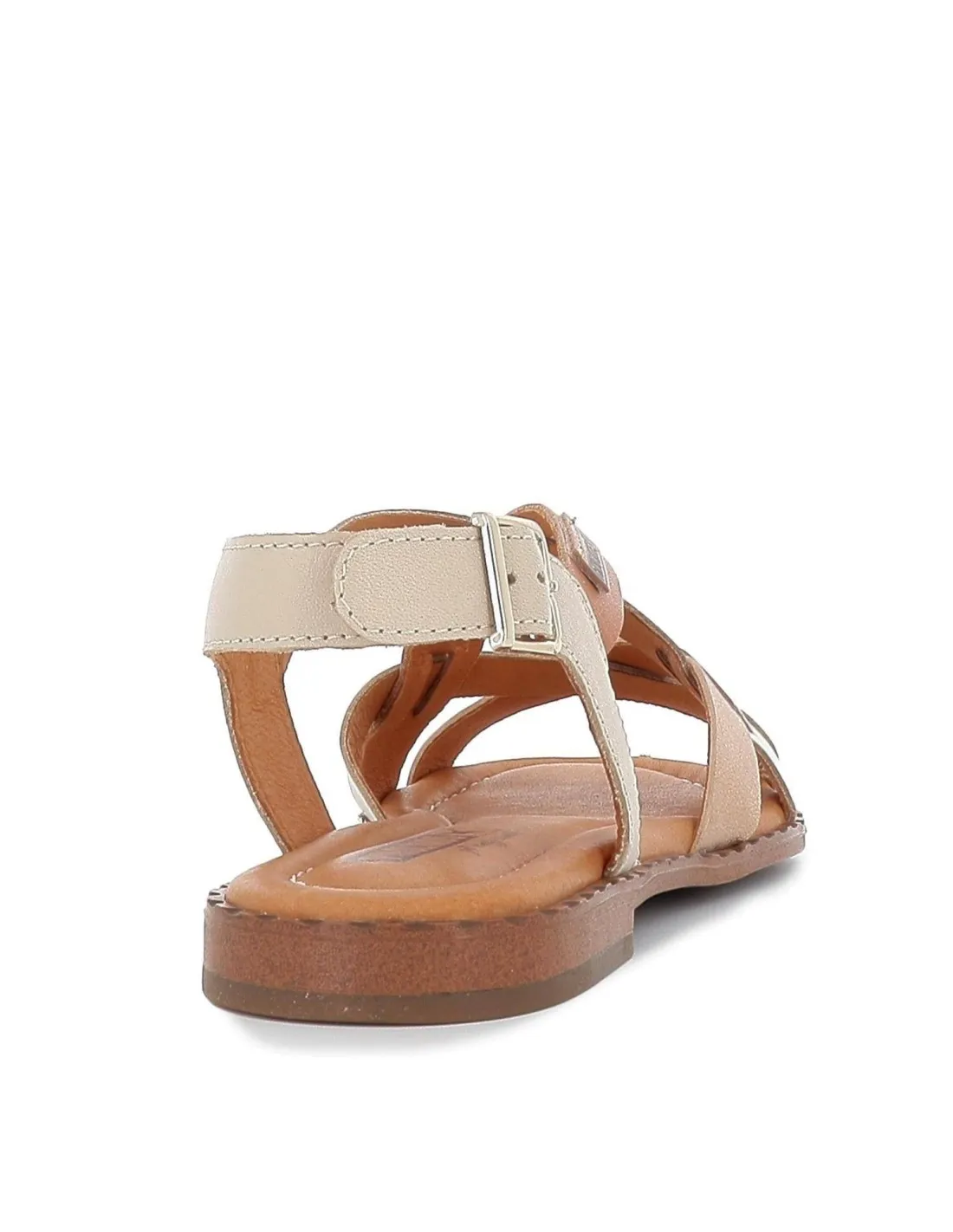 Sandalia plana de tiras multicolor para mujer Pikolinos