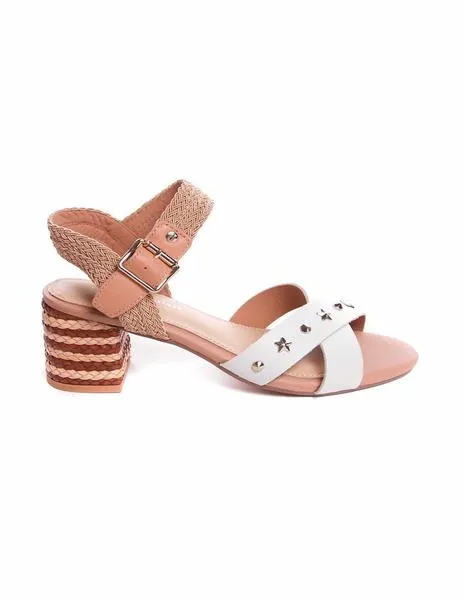 sandalia tommy jeans  tachuelas en tiras