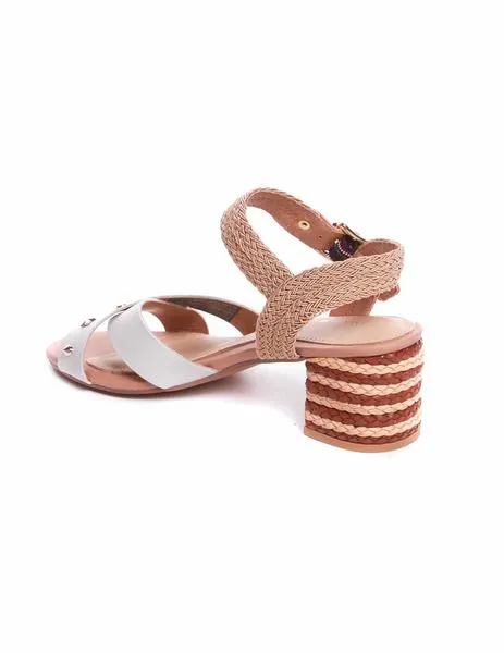 sandalia tommy jeans  tachuelas en tiras