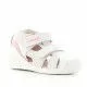 Sandalias abotinadas Biomecanics con puntos y detalles en rosa