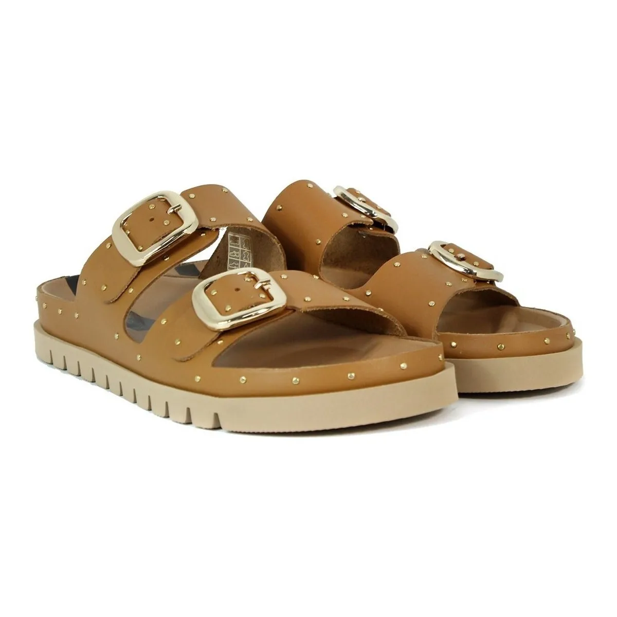 SANDALIAS BIO CON TACHUELAS  TELL CUERO