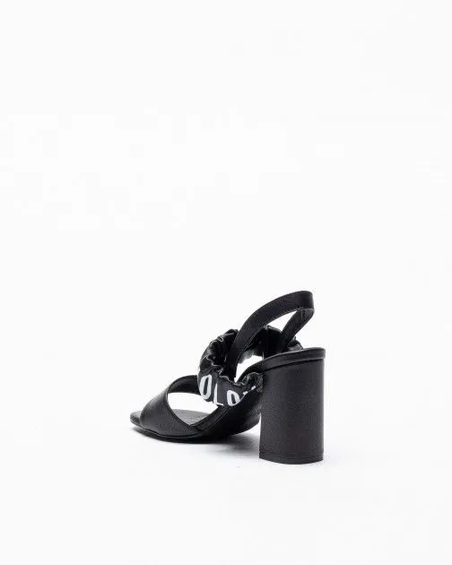 Sandalias de tacón alto Love Moschino JA16358G0G Negro