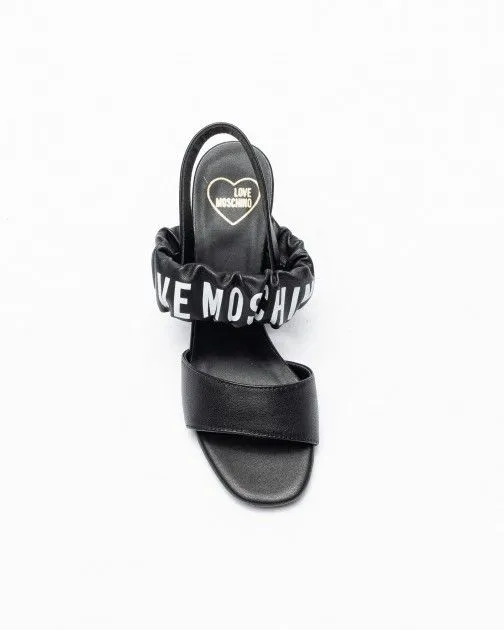 Sandalias de tacón alto Love Moschino JA16358G0G Negro