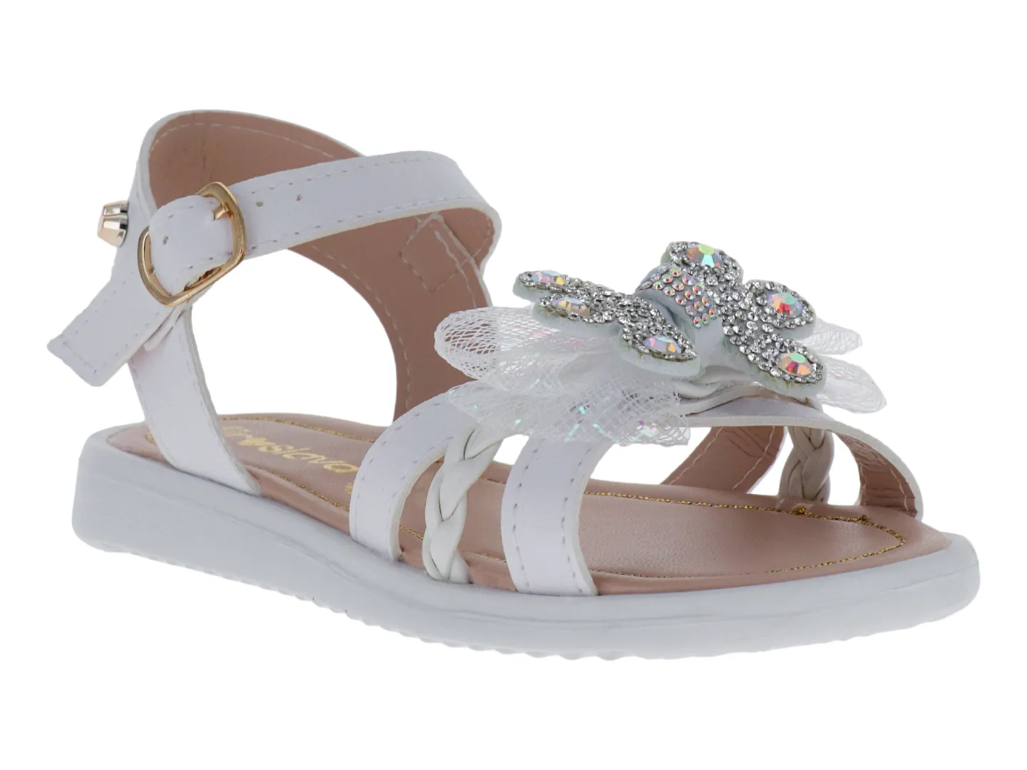 Sandalias Miroslava 1522 Blanco Para Niña
