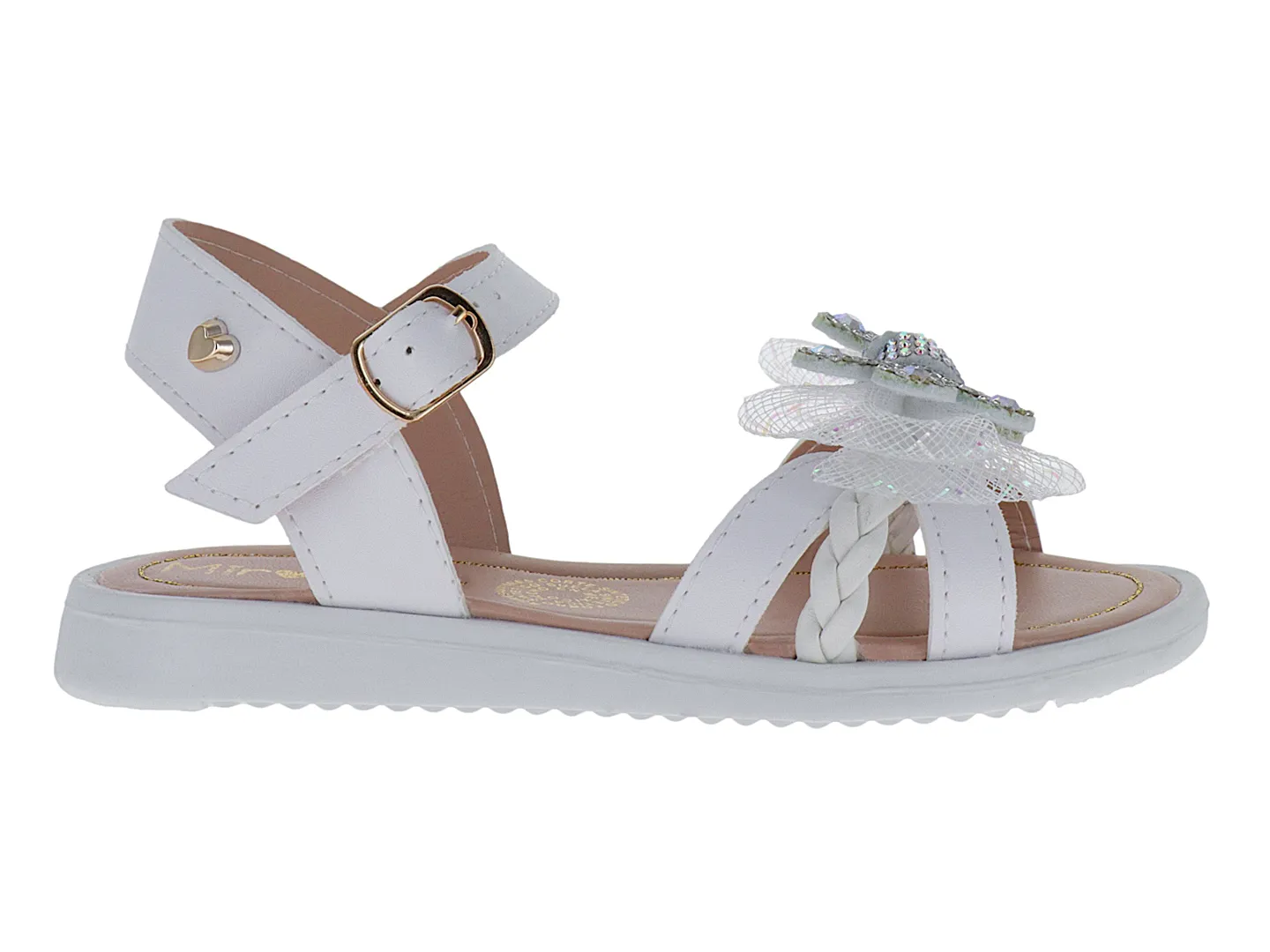 Sandalias Miroslava 1522 Blanco Para Niña