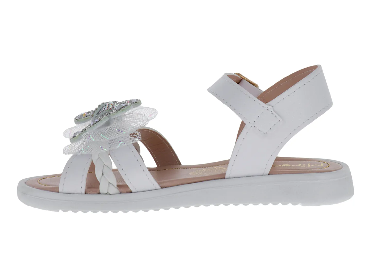 Sandalias Miroslava 1522 Blanco Para Niña