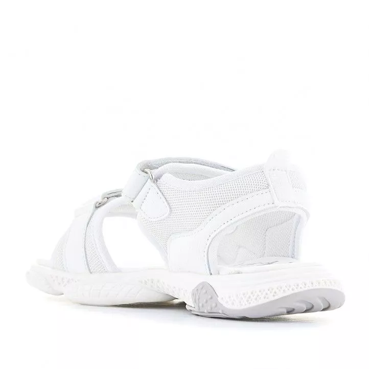 sandalias QUETS! blancas con detalles de colores