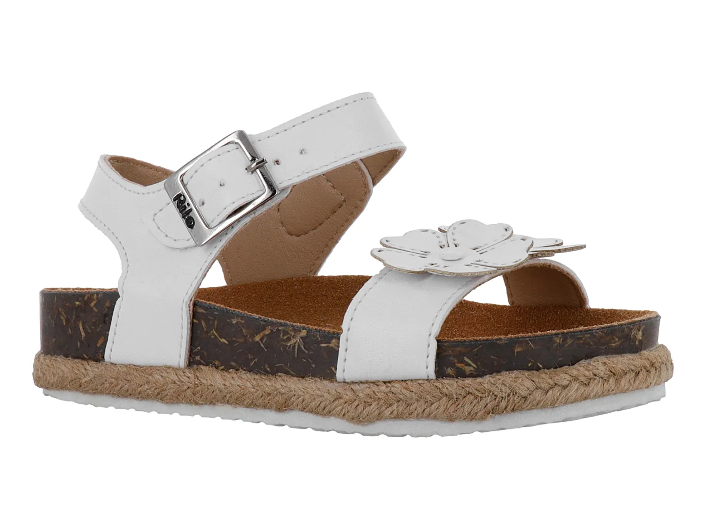 Sandalias Rilo 4155 Blanco Para Niña
