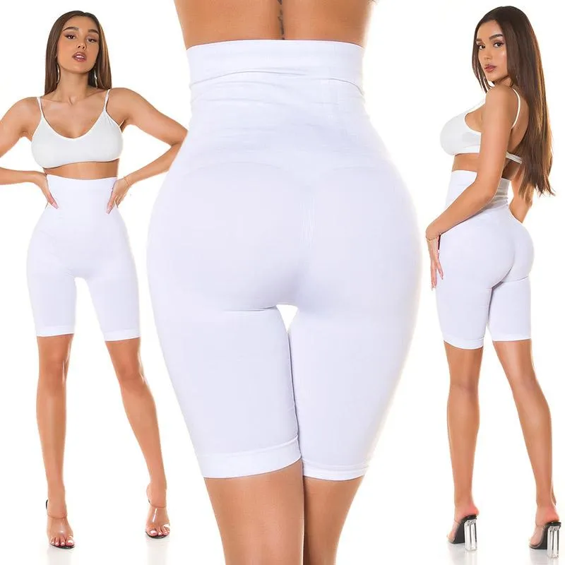 Shorts deportivo blanco cintura alta 