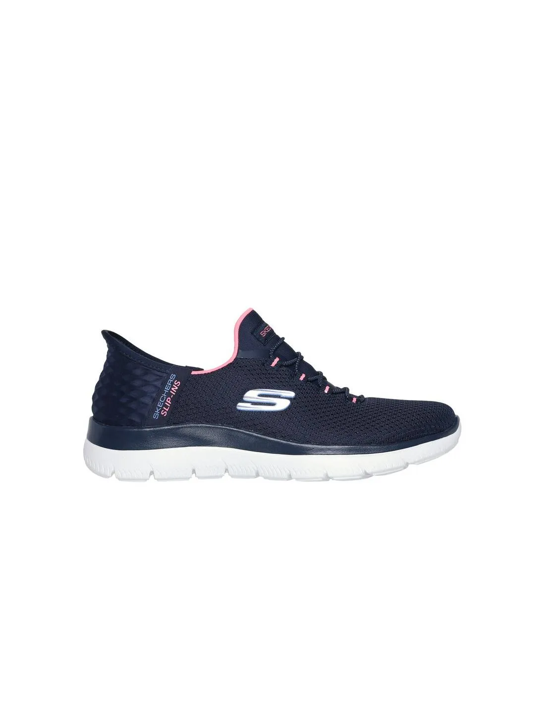 SKECHERS  DEPORTIVAS MUJER DIAMOND DREAM NAVY PINK