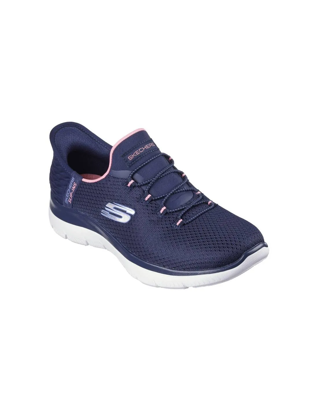 SKECHERS  DEPORTIVAS MUJER DIAMOND DREAM NAVY PINK