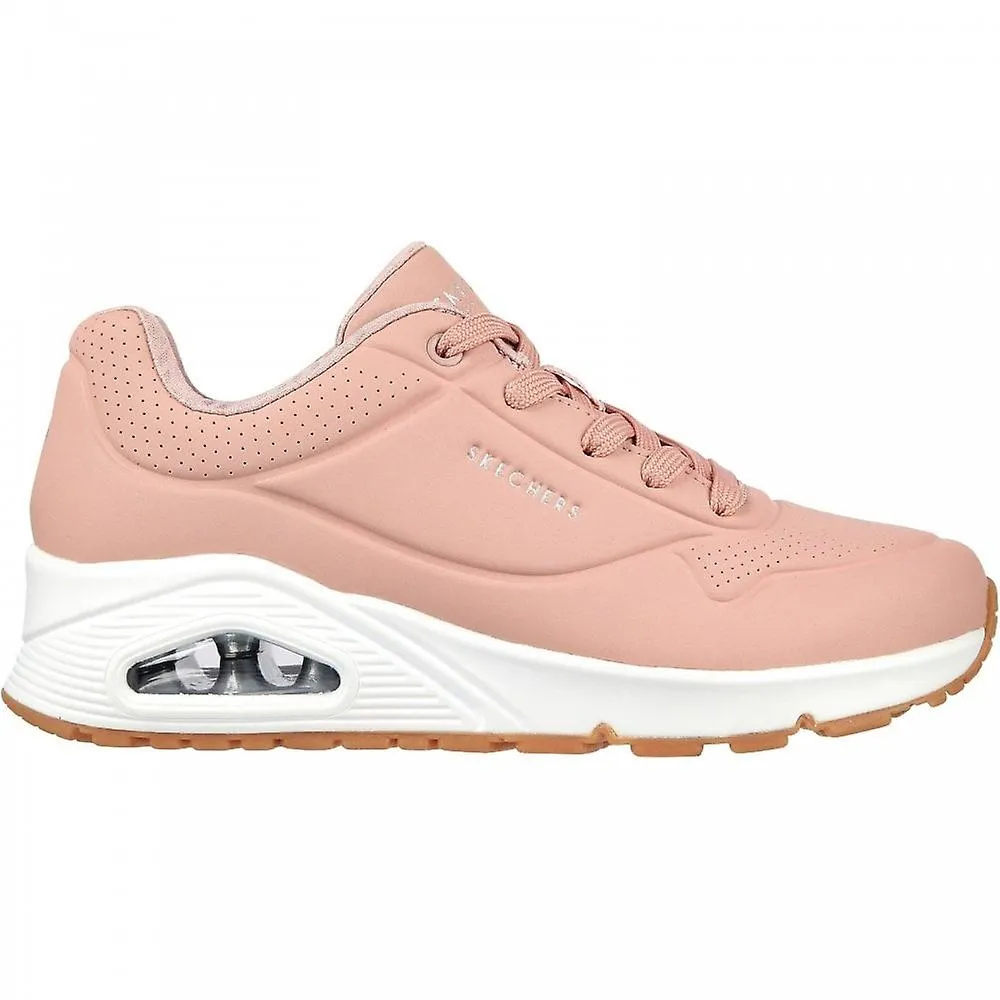 Skechers Uno Stand On Air para mujer | Colorete | Zapatilla de moda con cordones para mujer