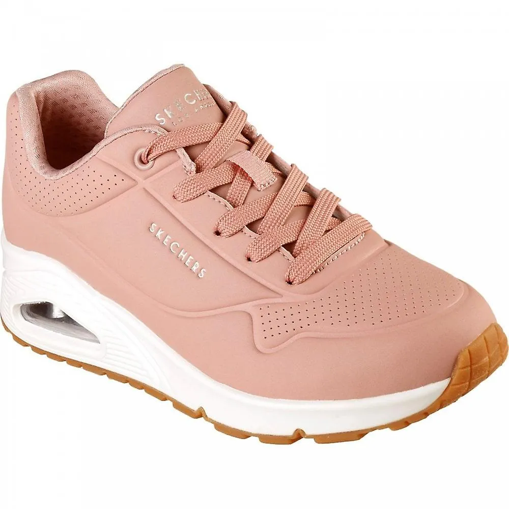 Skechers Uno Stand On Air para mujer | Colorete | Zapatilla de moda con cordones para mujer