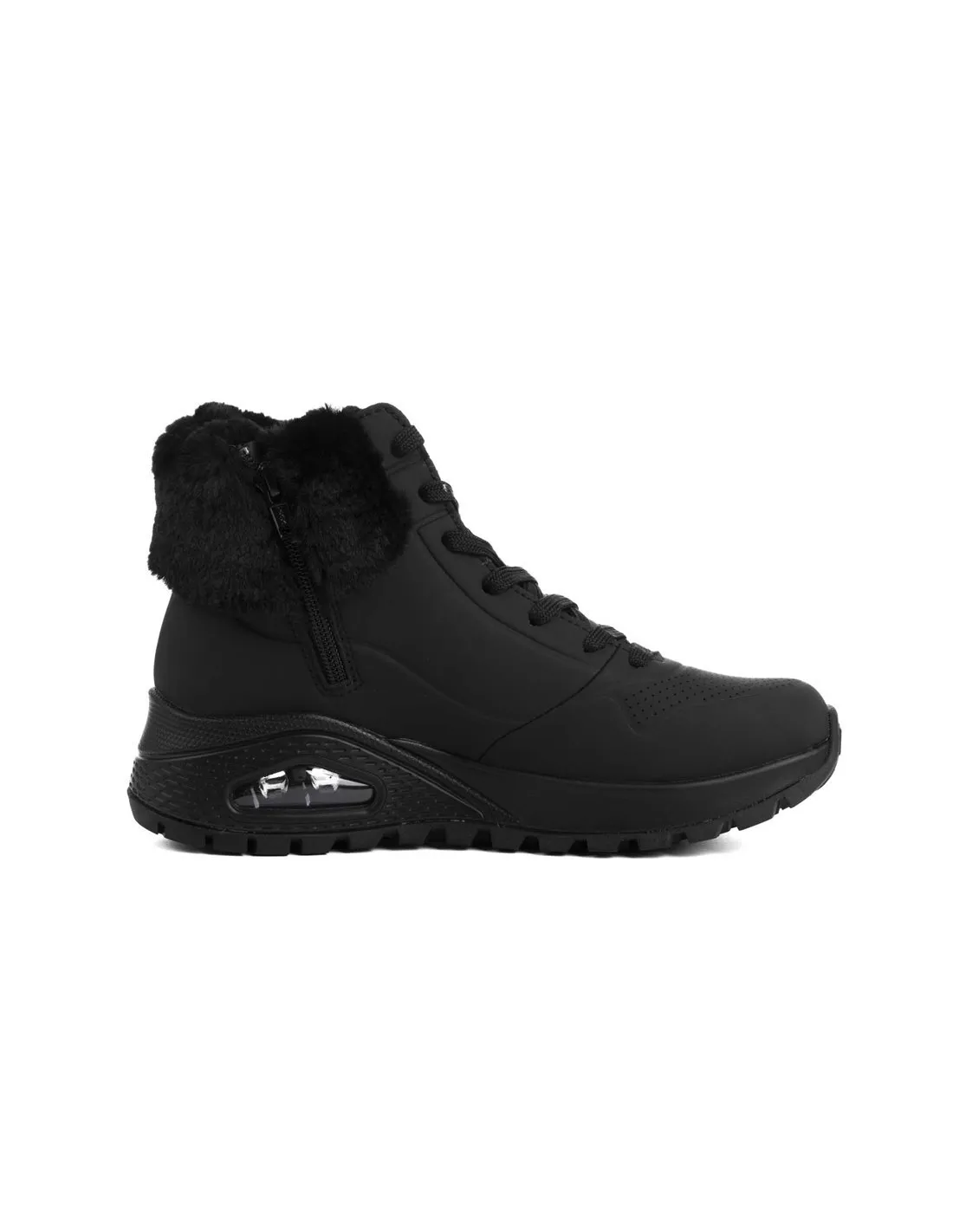 SKECHERS  ZAPATILLAS NEGRAS UNO RUGGED FALL AIR MUJER