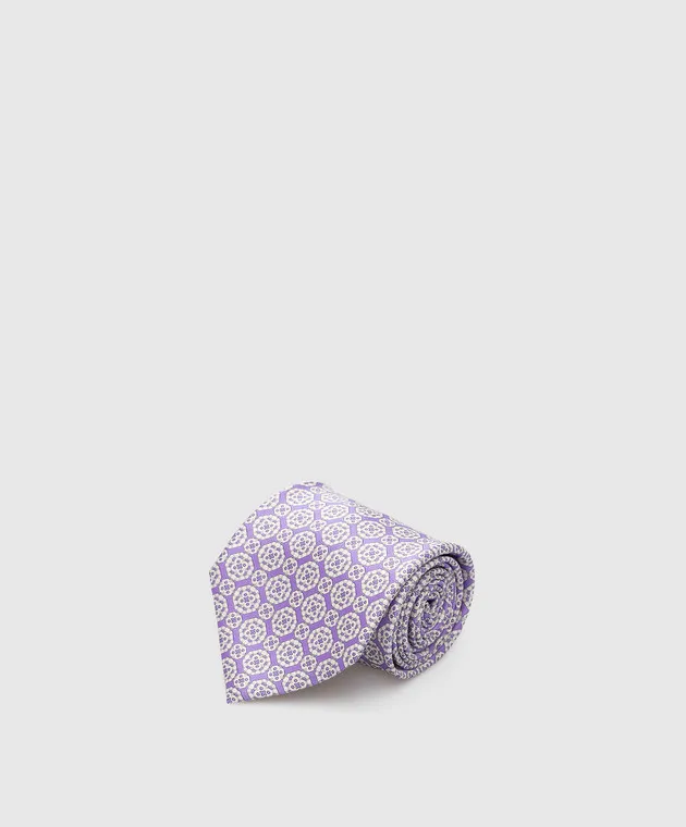 Stefano Ricci Patterned tie and pocket square set