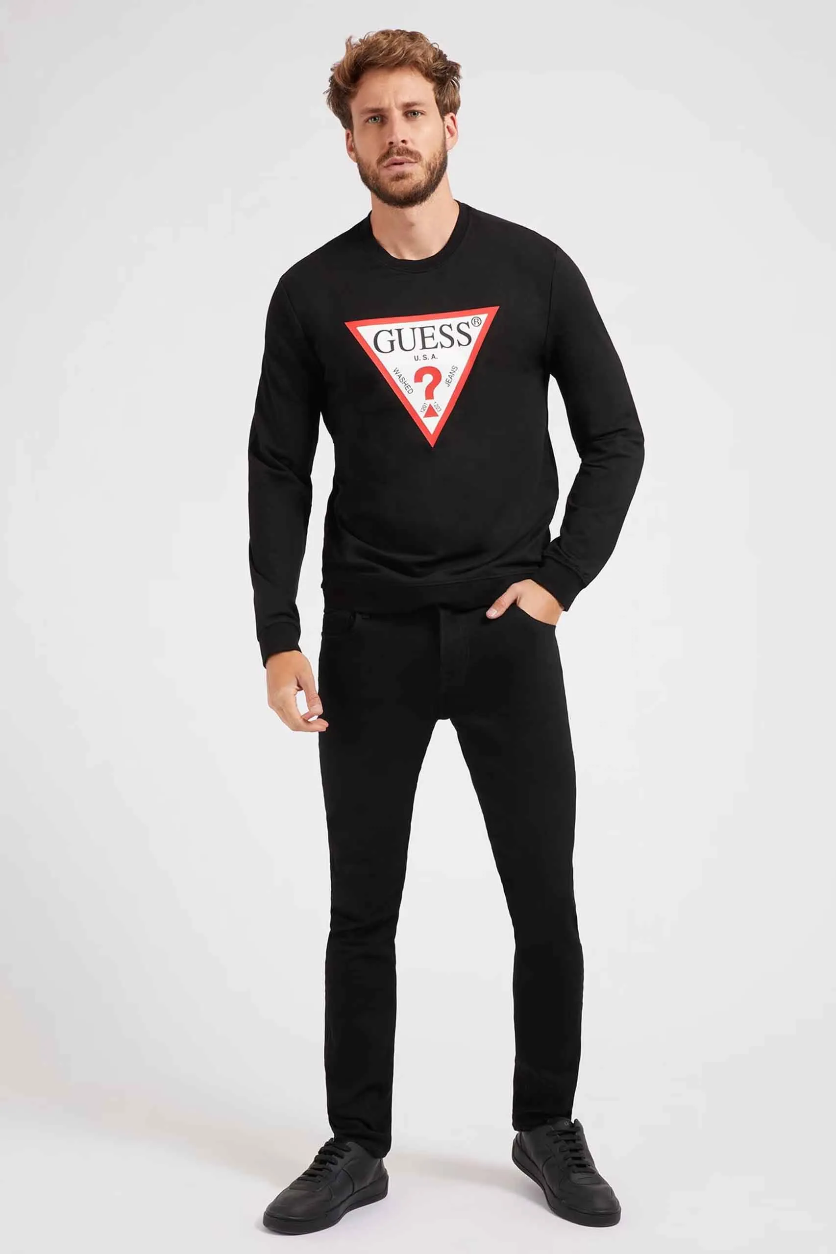 Sudadera para hombre de Guess Jeans – M2YQ37K6ZS1