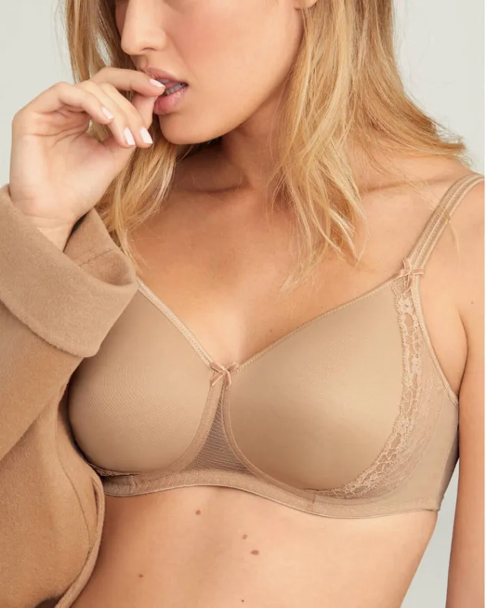 Sujetador Cazoleta Sin Aros Lace Rose 5618 PIE Rosa Faia