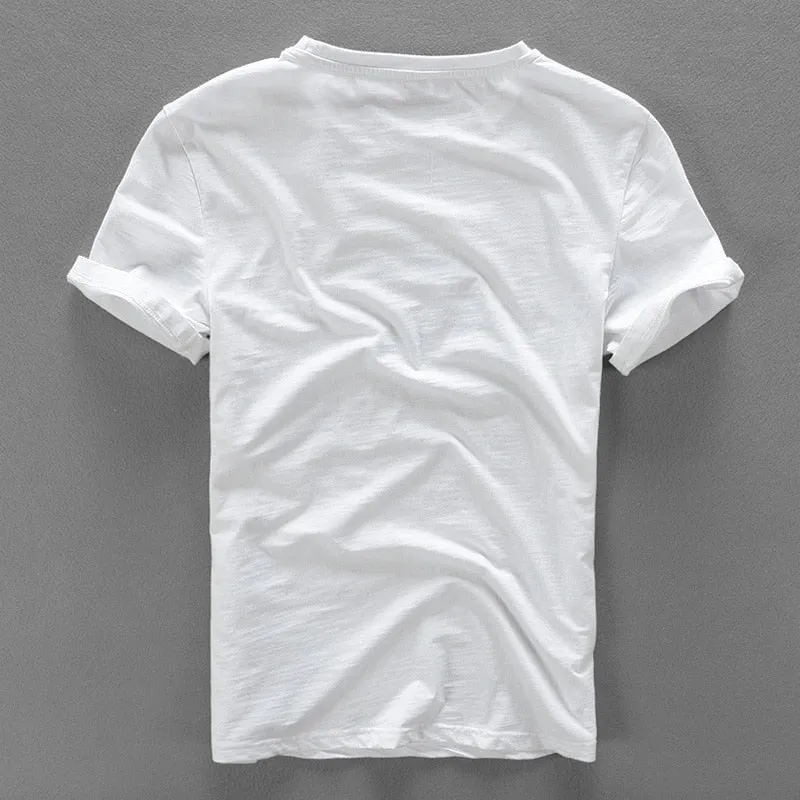 TSHIRT MANGA CORTA DE LINO PARA HOMBRE