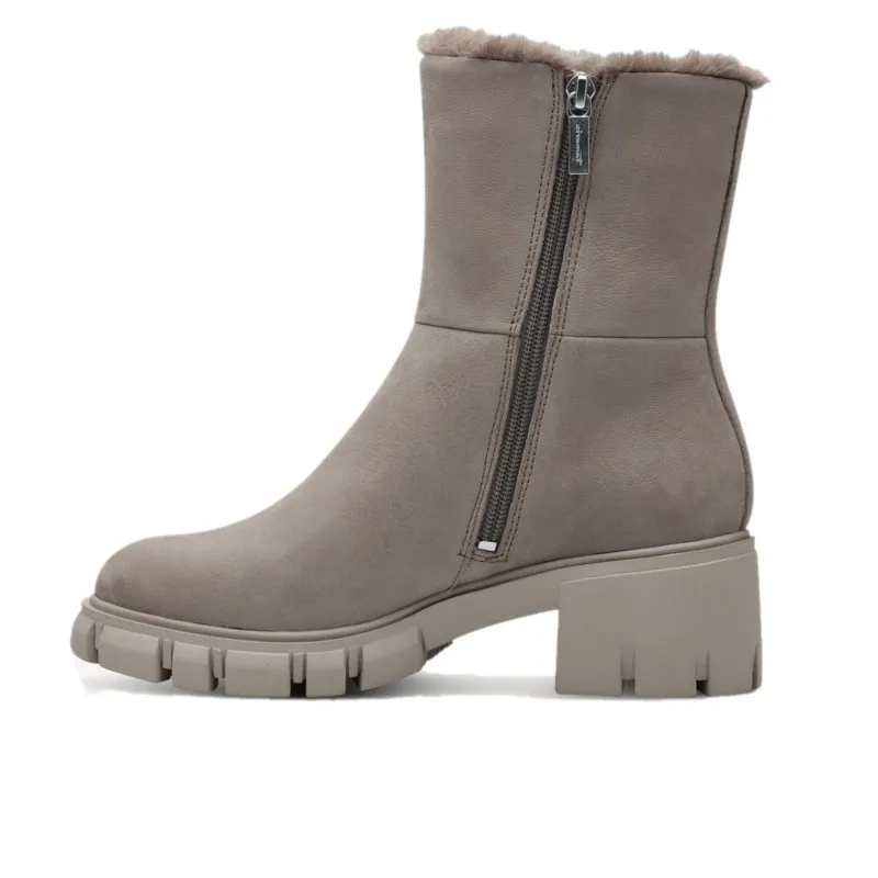 TAMARIS 26417 Grey Botín liso pelo tacón medio mujer