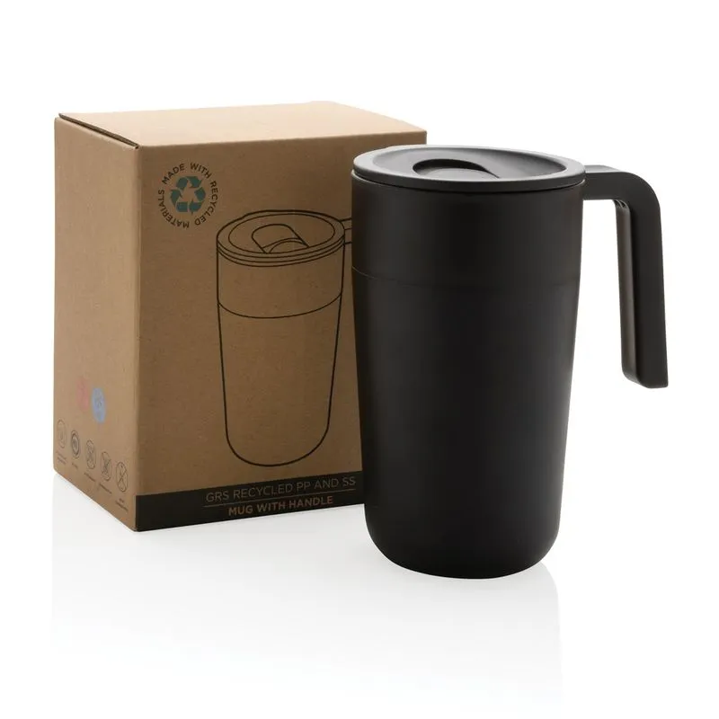 Taza corporativa antigoteo con asa 480 ml GRS