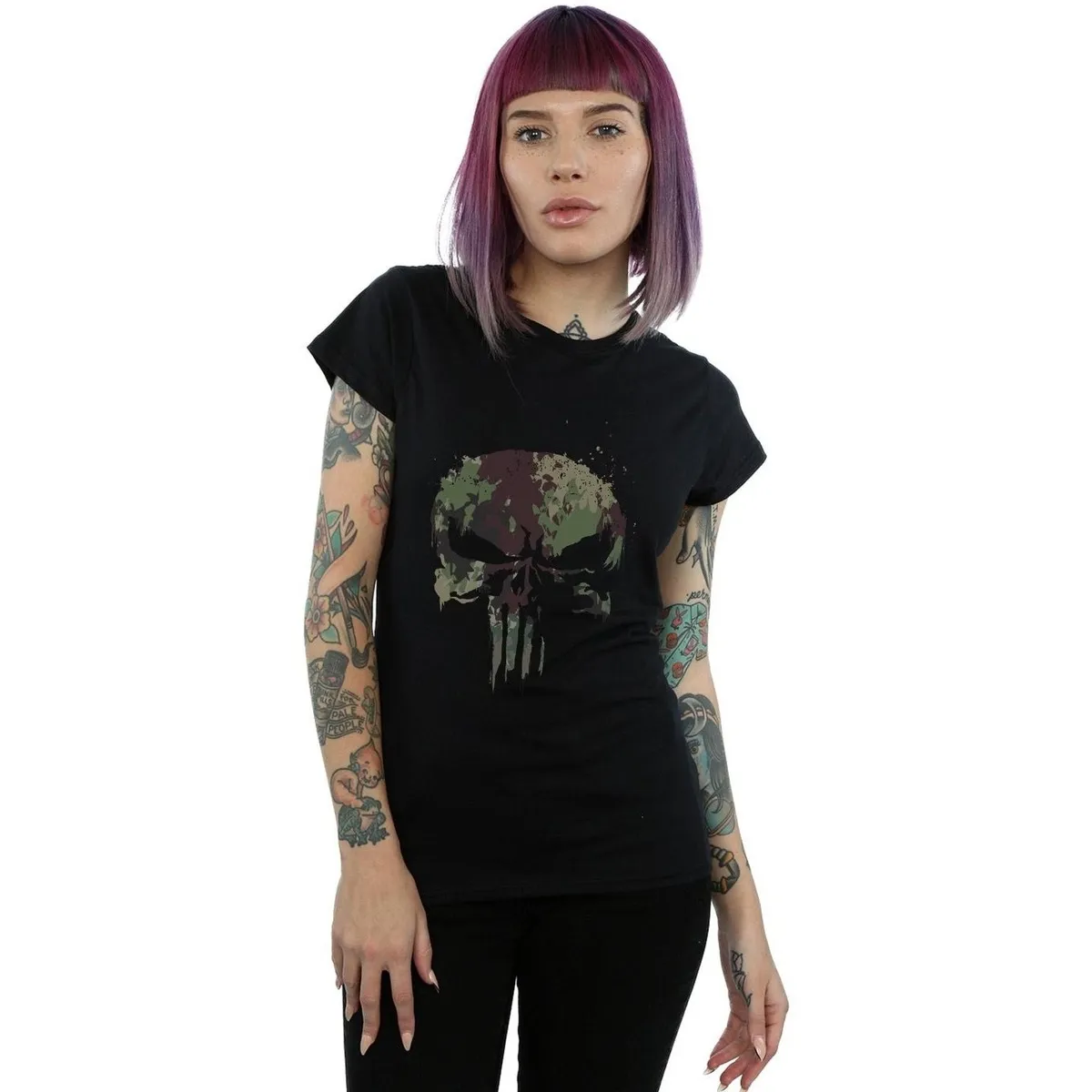 The Punisher TV Series Camo Skull
