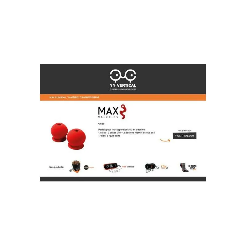 Tomas de corriente MAX CLIMBING Orb (Rojo)