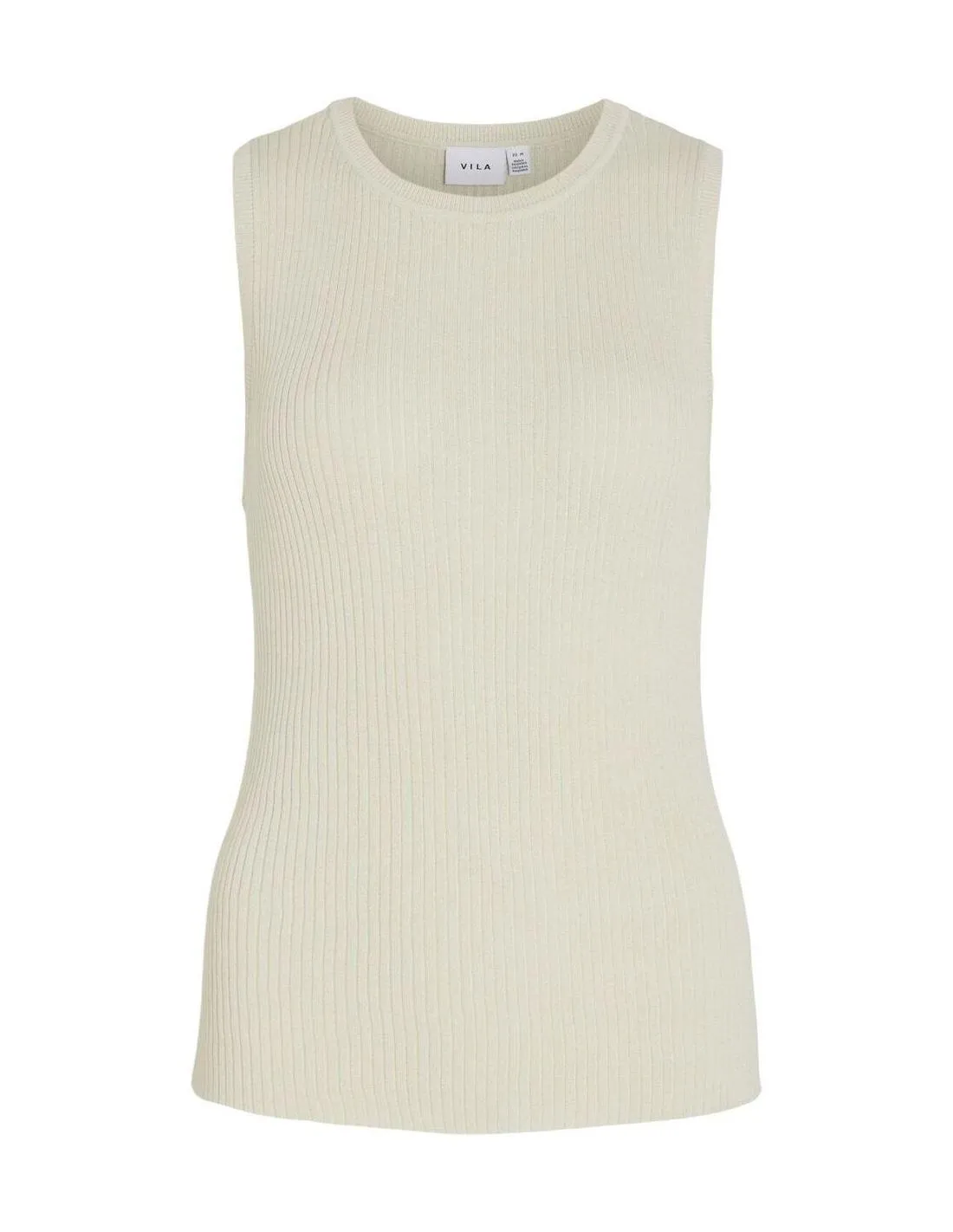TOP DE PUNTO BEIGE VILA CLOTHES ISLA