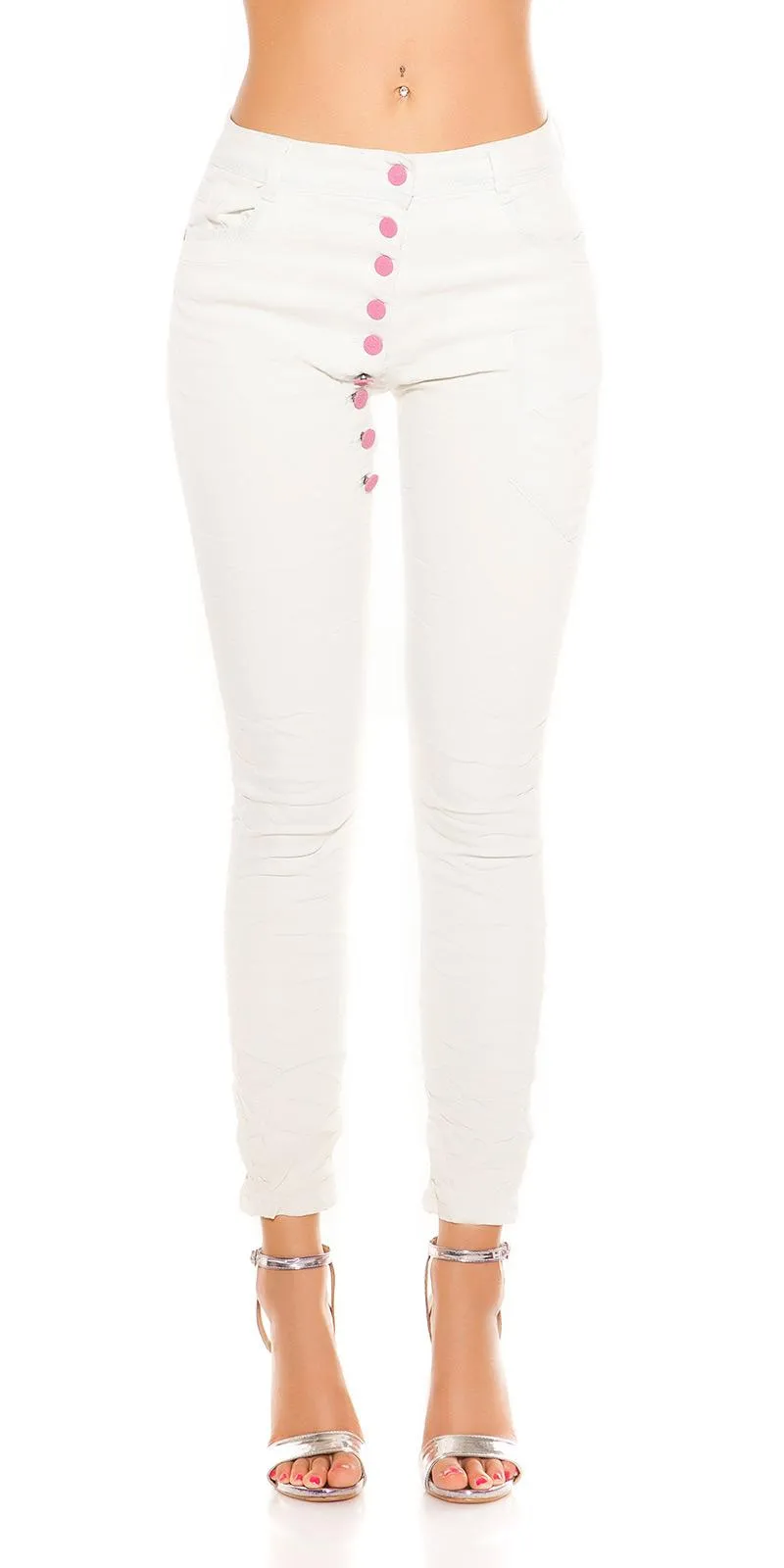 Trendy skinny con entrepierna blanco