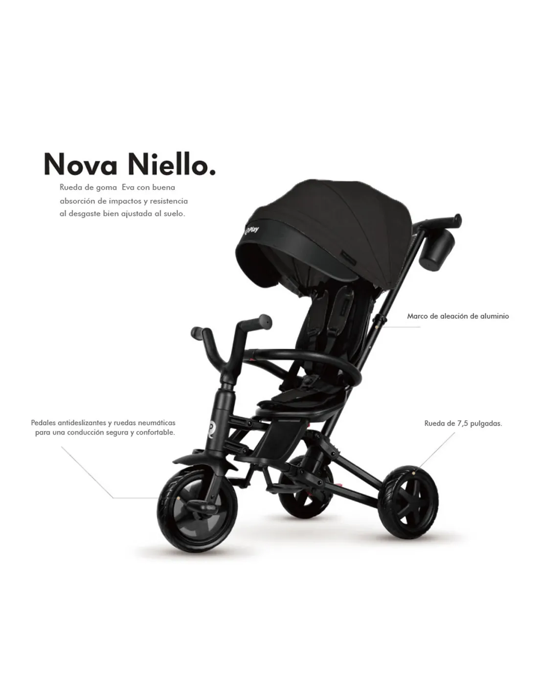 Triciclo Evolutivo Nova Niello rojo de Qplay