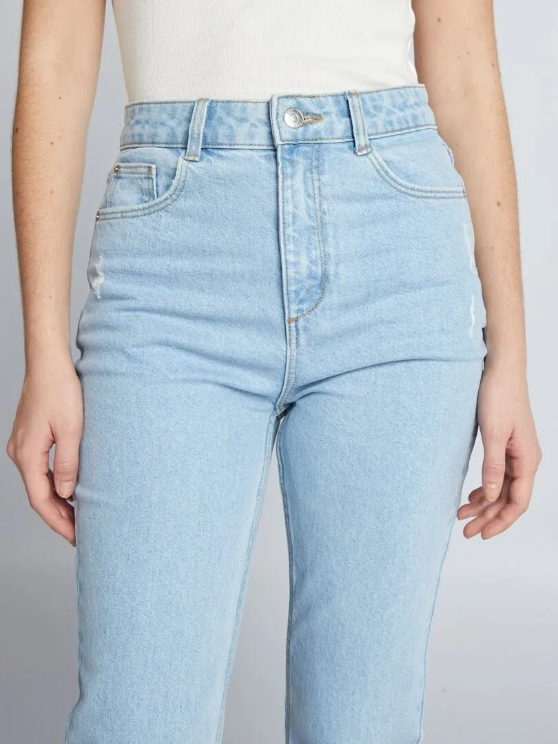 VAQUERO FLARE/BOOTCUT DE TIRO ALTO  AZUL